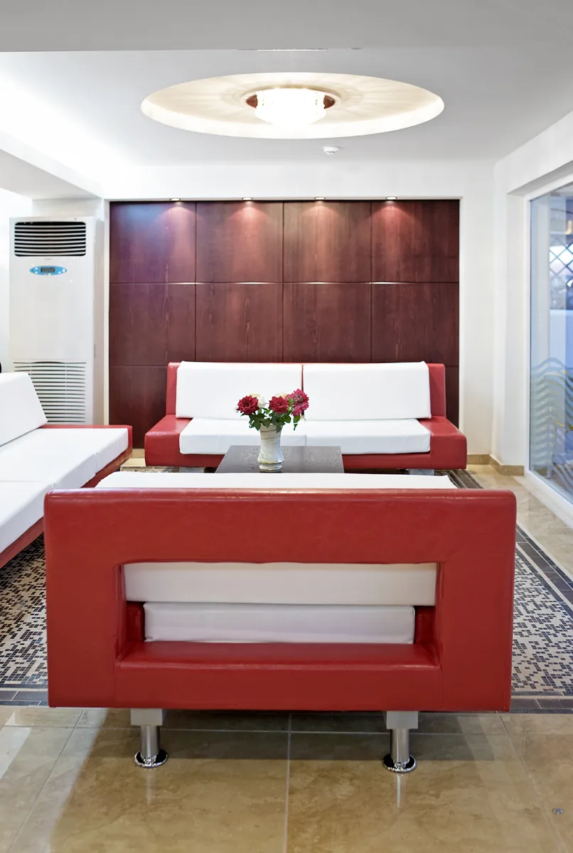 Hotel lounge area