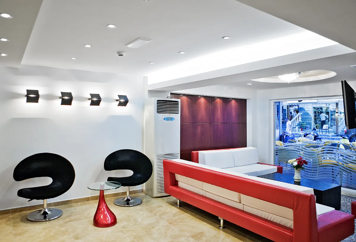 Lobby seating area