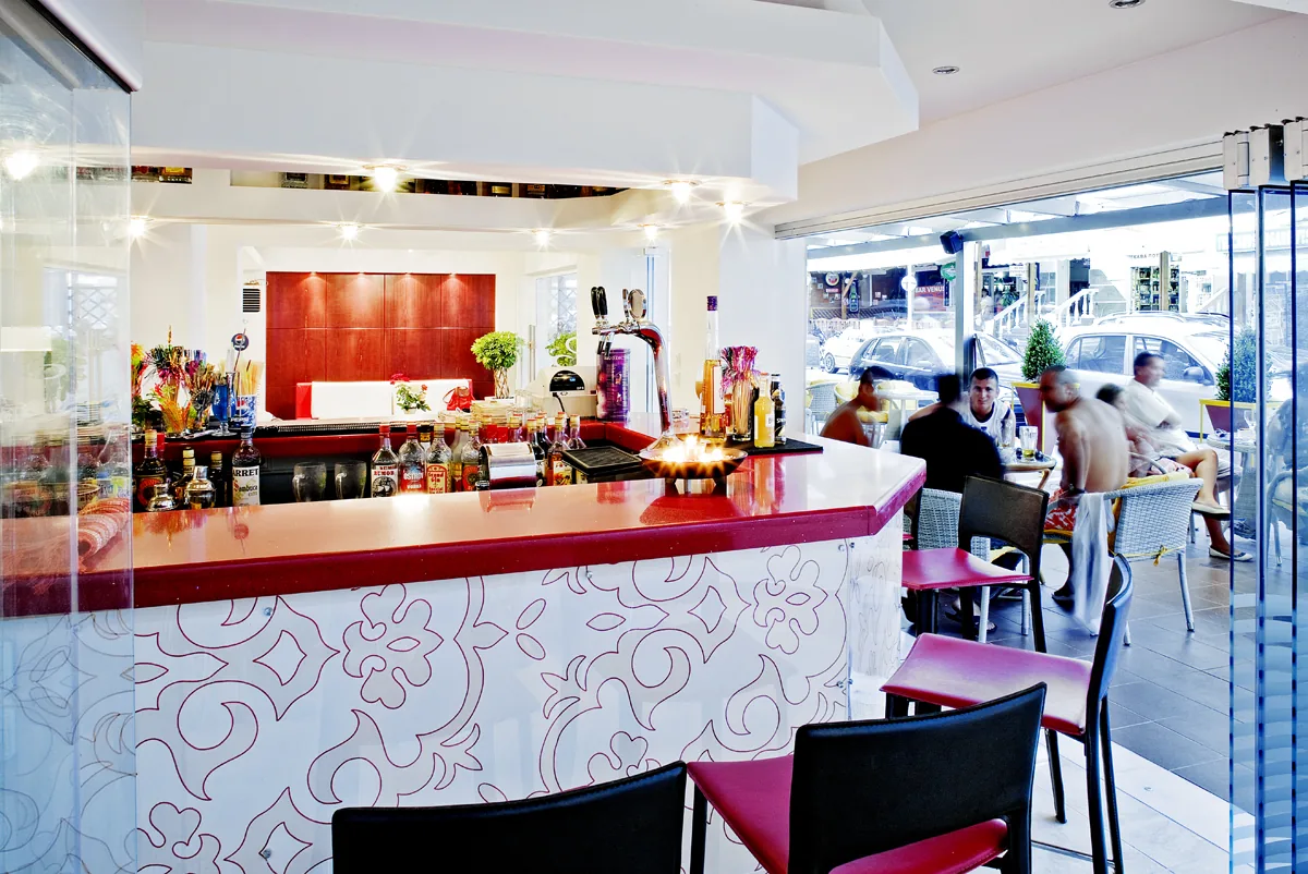 Lobby and bar corner